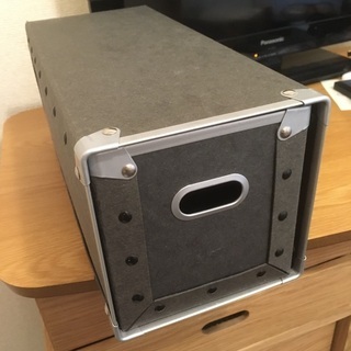 無印　黒　CD収納サイズ　硬質パルプボックス・引出式の画像