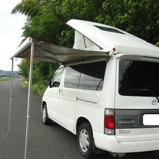 ☆☆コロナ時代に家族だけで過ごそう！ディーゼル車！オートフリートップ！ＨＤＤナビＴＶ！ＥＴＣ！予備検！貨物登録可！サイドタープオーニング付！の画像