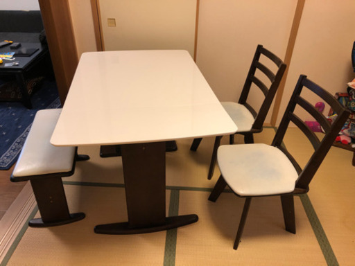限定値下げ！！◆今だけおまけの椅子付き！ダイニングテーブル　長椅子　セット