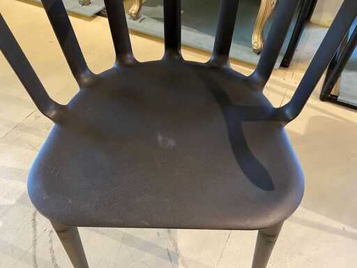 アームチェア IKEA イケア 椅子 ブラック系 中古品②