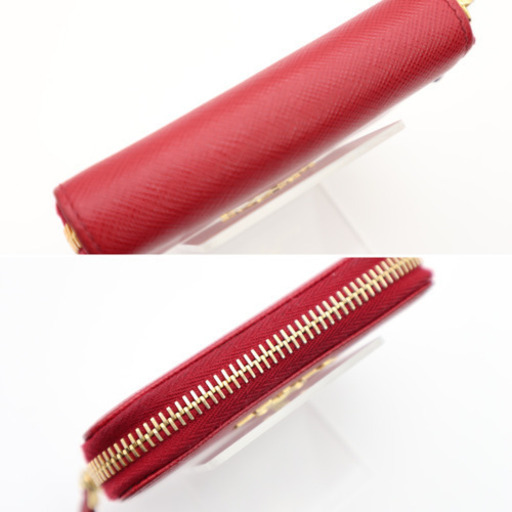 《PRADA サフィアーノ ラウンドファスナー ケース》Aランク 極美品