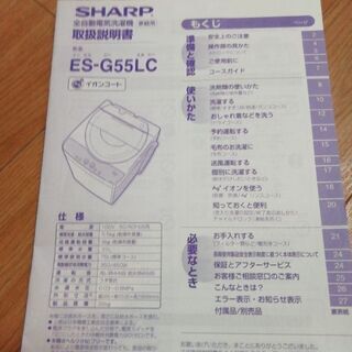シャープ　ES-G55LC  の画像