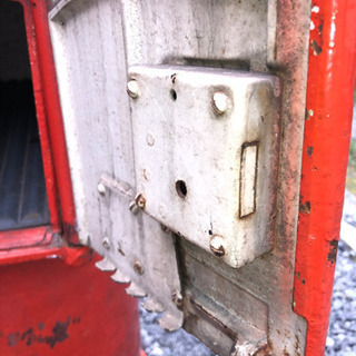 激レア 早い者勝ち! 昭和レトロ 郵便ポスト 当時物 昭和38年 鋳物 京都