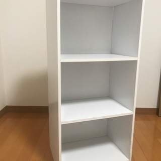 【0円】カラーボックス3段　白