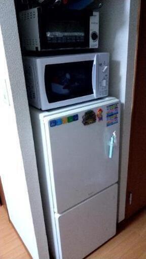 冷蔵庫、レンジ、トースター