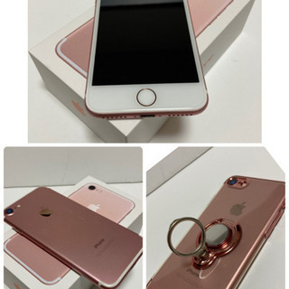 【美品】iPhone7 128GB SIMフリー ローズゴールド　バッテリー93%の画像