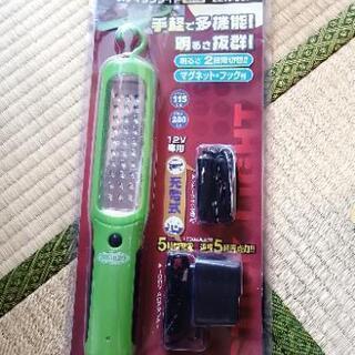 災害用:充電式LEDハンディーライトスティックライト