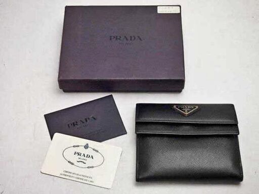 【FA】PRADA プラダ 二つ折り財布 M53A ブラック