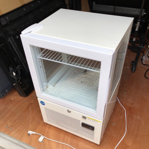 中古　4面ガラス冷蔵ショーケース　冷蔵庫　41リットル　JCM