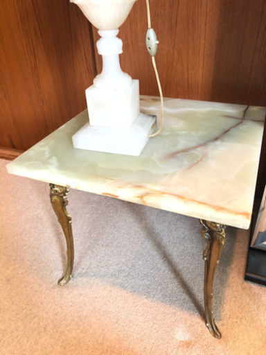 【美品】大理石　サイドテーブル