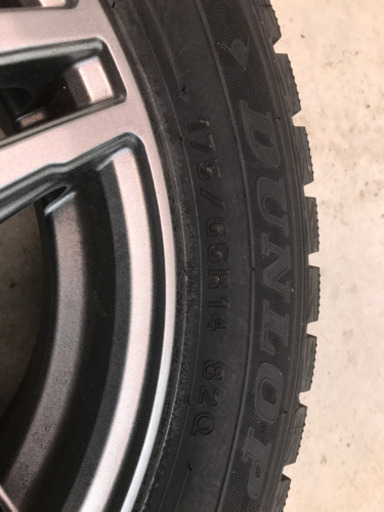 ダンロップ 8分位 175/65r14 82q  u29p x1817 ホイール付き