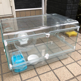 ハムスターの飼育箱の画像