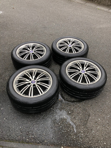 235-50-18 アルミホイールとノーマルタイヤ 4本セット