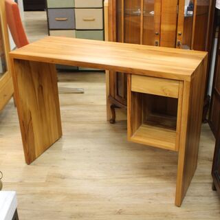 店*R467)【美品】IDEE イデー ボスケ デスク テーブル BOSQUET DESK 木目 チーク無垢材 ナチュラルモダン