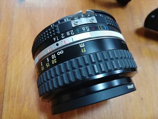 レンズ NIKON MF 50mm F1.4 LENS \u0026 METZ 45CL-1 FLASH LIGHT