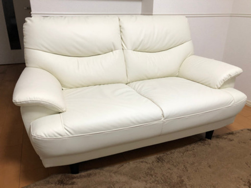 ニトリ 2人用合皮ソファ(Nシールドキャッツ3 IV)