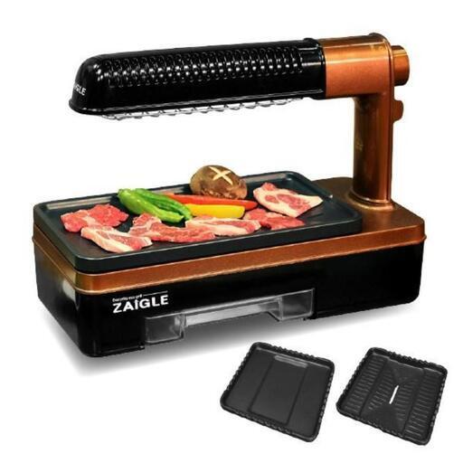 自宅で炉端焼きができる！！ 新発売 ザイグル炙輪（あぶりん）標準プレート１枚・大型プレート２枚セット　新品