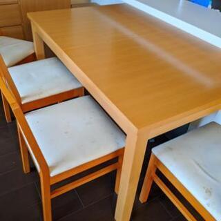 【無印良品】伸縮テーブル　ダイニングセット