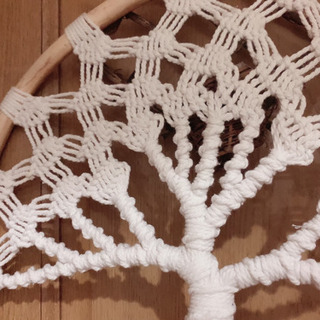 ＊バリで購入＊マクラメ編みタペストリーの画像