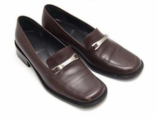 【FA】Bally バリー ラウンド スクエア トゥ ビットスリッポン 5 1/2