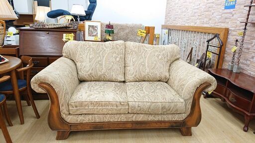 ★ ASHLEY アシュレイ 2人掛け用ソファ ビッグソファ ベージュ系☆180×100×90☆配達可能 買取帝国 朝霞店