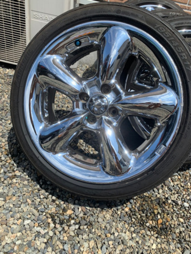 メッキホイール　17インチ　タイヤ溝あり