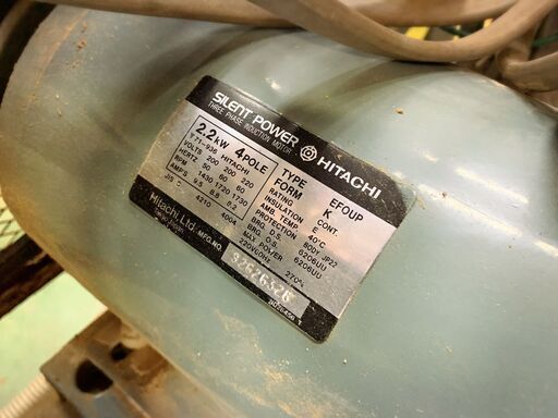 日立 ベビコン 2.2P-9.5V6 コンプレッサー 2.2kw 三相 200V 3馬力