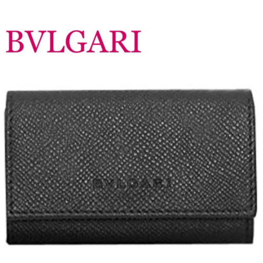 【超美品】BVLGARI]ブルガリ 20864 キーケース ブラック 並行輸入