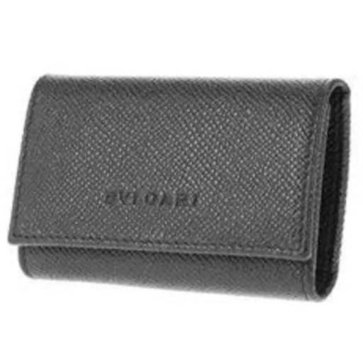 【超美品】BVLGARI]ブルガリ 20864 キーケース ブラック 並行輸入
