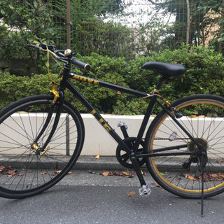 クロスバイク 金黒