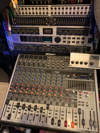 ラック付き録音機材+ミキサー