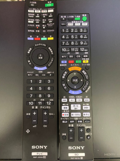 【引渡完了】※更新※SONYの40型液晶テレビとブルーレイディスクレコーダー