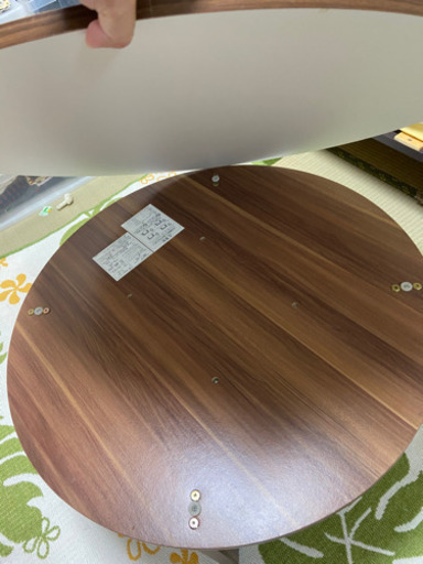 丸コタツ 布団なし リバーシブルテーブル