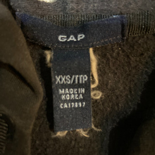 【GAP XXS ダメージ パーカー ブラック】ダンスやハロウィンにいかがですか？の画像