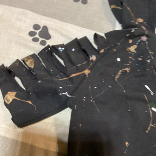 【GAP XXS ダメージ パーカー ブラック】ダンスやハロウィンにいかがですか？の画像