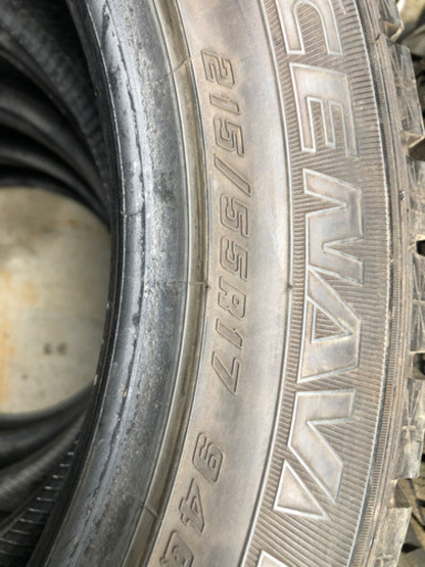215/55R17バリ山4本❣️オデッセイ　クラウンアスリート等に