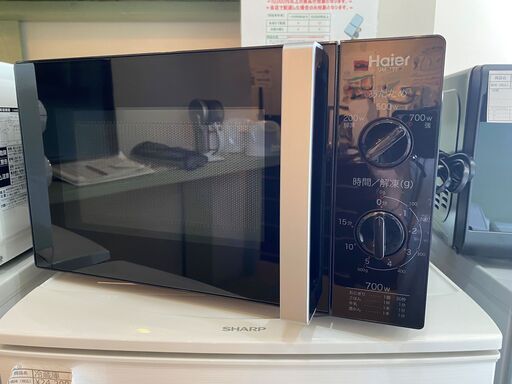 電子レンジ ハイアール Haier JM-17F-50 2017年製 黒 中古品