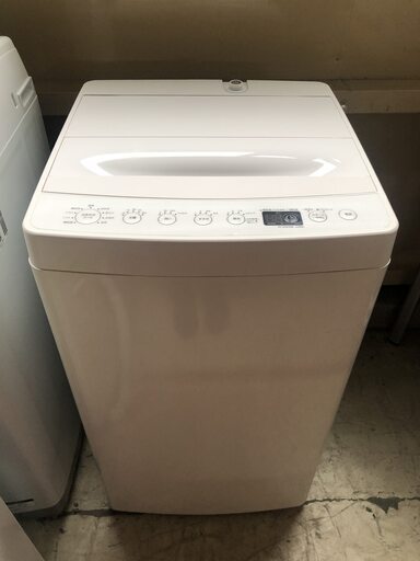 安心の一年保証！　洗濯機　4.5㎏　amadana/アマダナ　2019年製　AT-WM45B-WH　No.1320090202　ガーランド草加