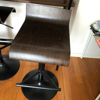 引き取り手決まりました！カウンターテーブル イスセットの画像
