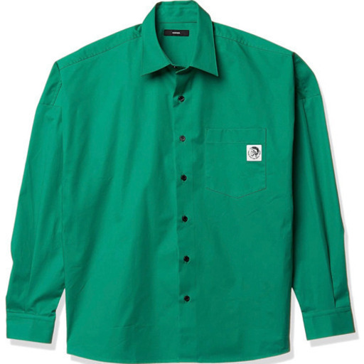 diesel ルーズフィット　パッチデザイン　シャツ　Sサイズ