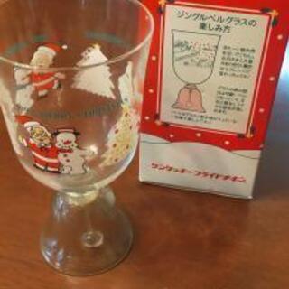 クリスマスグッズのジングルベルグラス
