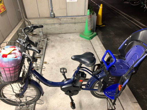 ヤマハ  Pas Babby 2013年モデル中古 紺色  電動自転車