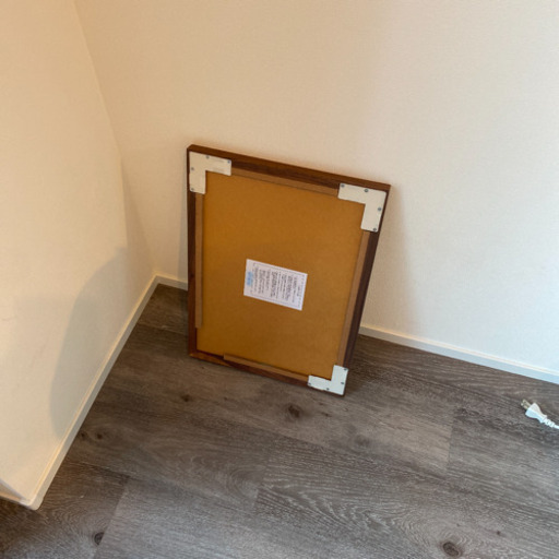 無印良品　壁につけられる家具　ミラー（小）ウォールナット