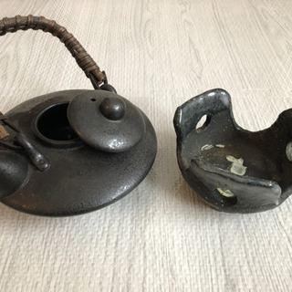 焼酎用黒ぢょか　黒じょか　ぐい飲み付き