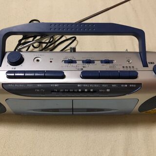 SANYO U4-W33 ダブル ラジオ カセット レコーダー 2009年製の画像