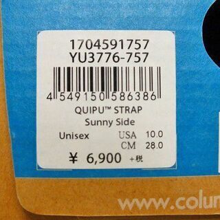 【苫小牧バナナ】□未使用保管品□Columbia/コロンビア/キープストラップ/サンダル/カジュアルシューズ/YU3776/赤/28cm/定価\6900☆♪の画像