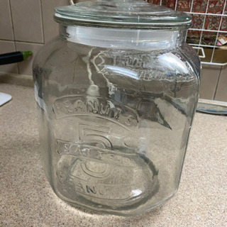アンティークガラスジャー