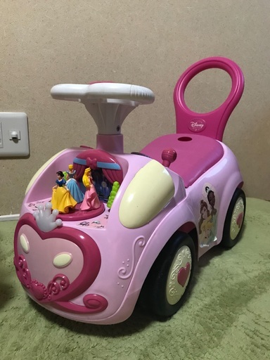 ディズニー プリンセス  手押し車 乗用玩具 アクテビティライドオンの中古品