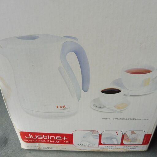 B345　T-FAL　電気ケトル　1.2L　未使用　２０１９年製　ジャスティンプラススカイブルー