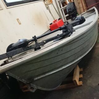 アルミボート SAVAGE 12フィート エンジン 船外機set